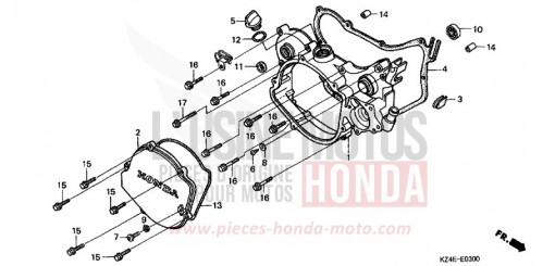 RIGHT CRANKCASE COVER CR125R1 de 2001